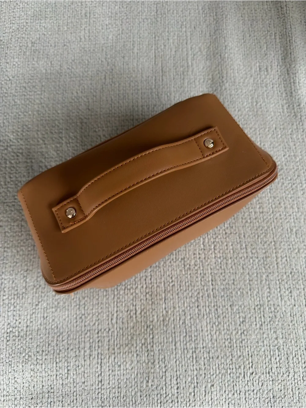 Tan Travel Toiletry Bag
